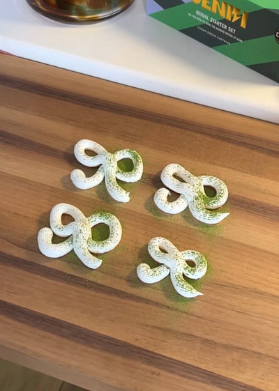 MERINGUE BOWS WITH MATCHA SNOW