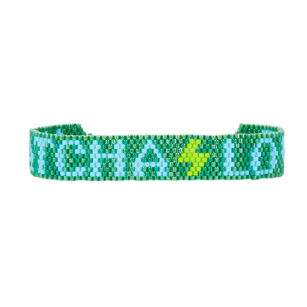 JENKI x Mira Mikati - Hand-beaded ‘Matcha Love’ Bracelet